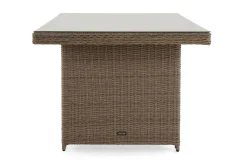 Marcus Stort Matbord Utomhus 200x100 cm – Utebord i konstrotting med glasskiva för Uteplats och Trädgård