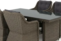 Marcus utomhus matgrupp 160x90 cm med 4 Marcus utefåtöljer