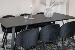 Marina Matgrupp 180 cm Rektangulär med 6 Velvet stolar