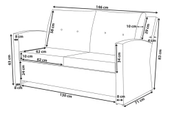Marino Loungegrupp Utomhus 146 cm