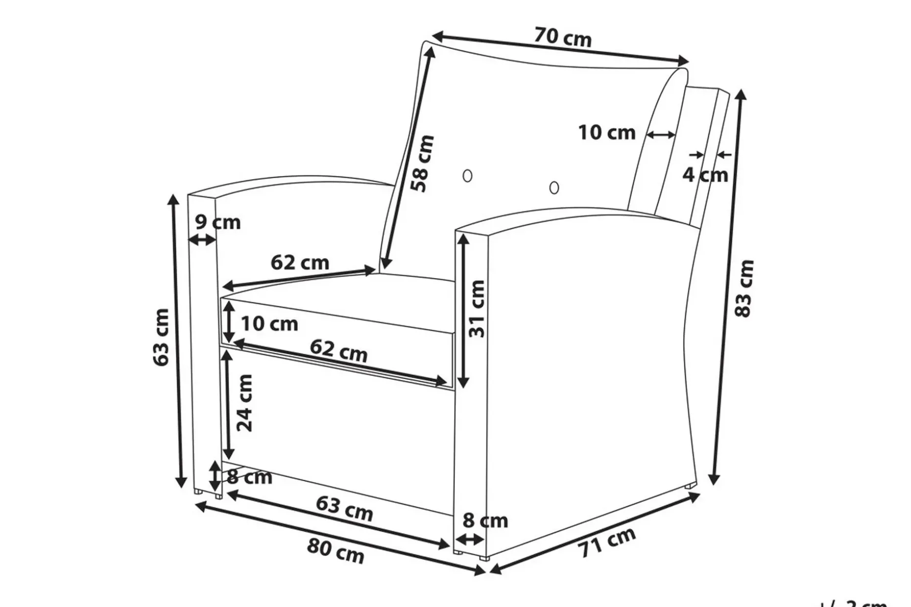 Marino Loungegrupp Utomhus 146 cm
