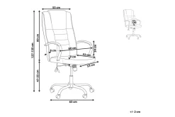 Massagestol Grandeur II Beige/Silver