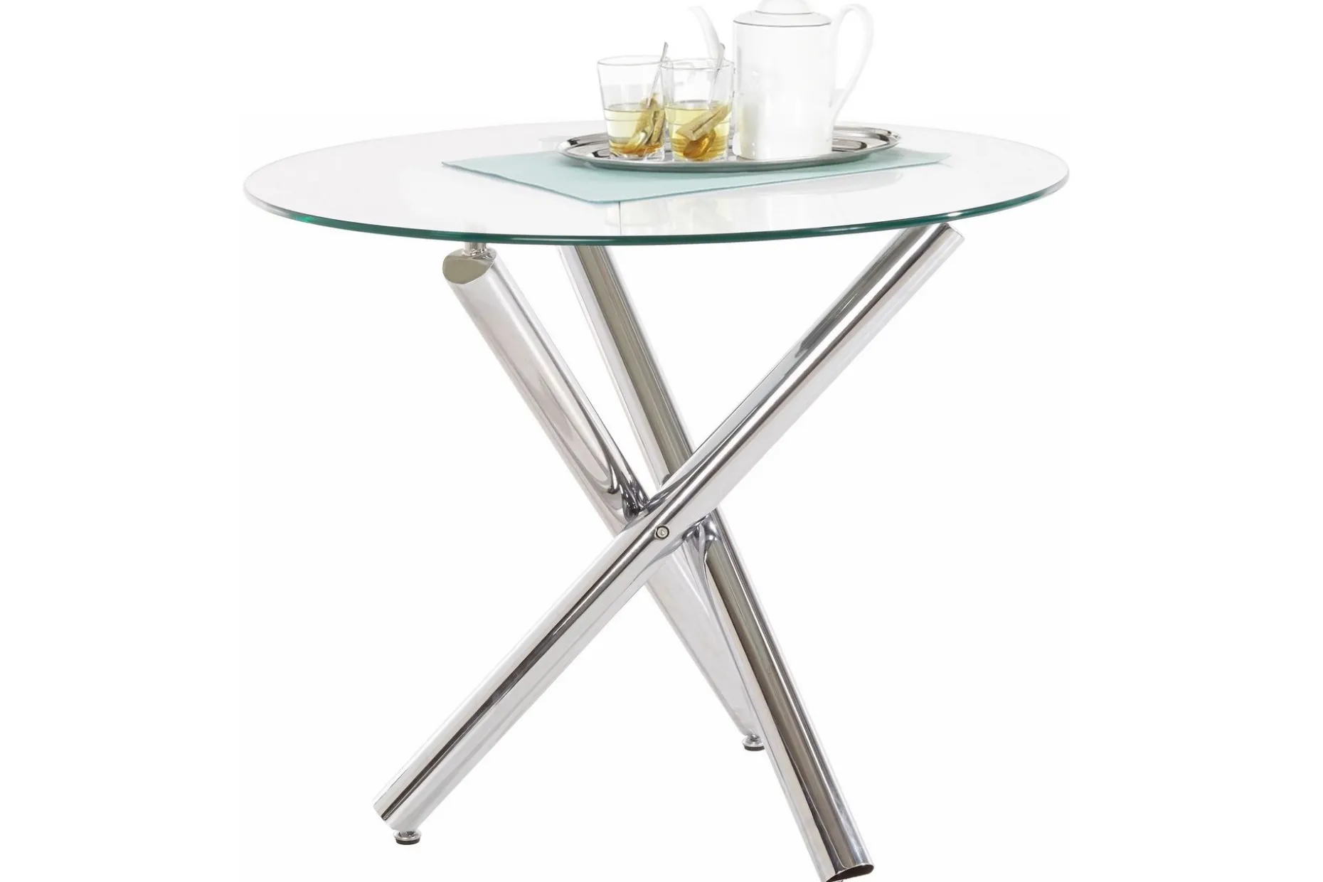 Matbord Jonis 90 cm Runt Glas