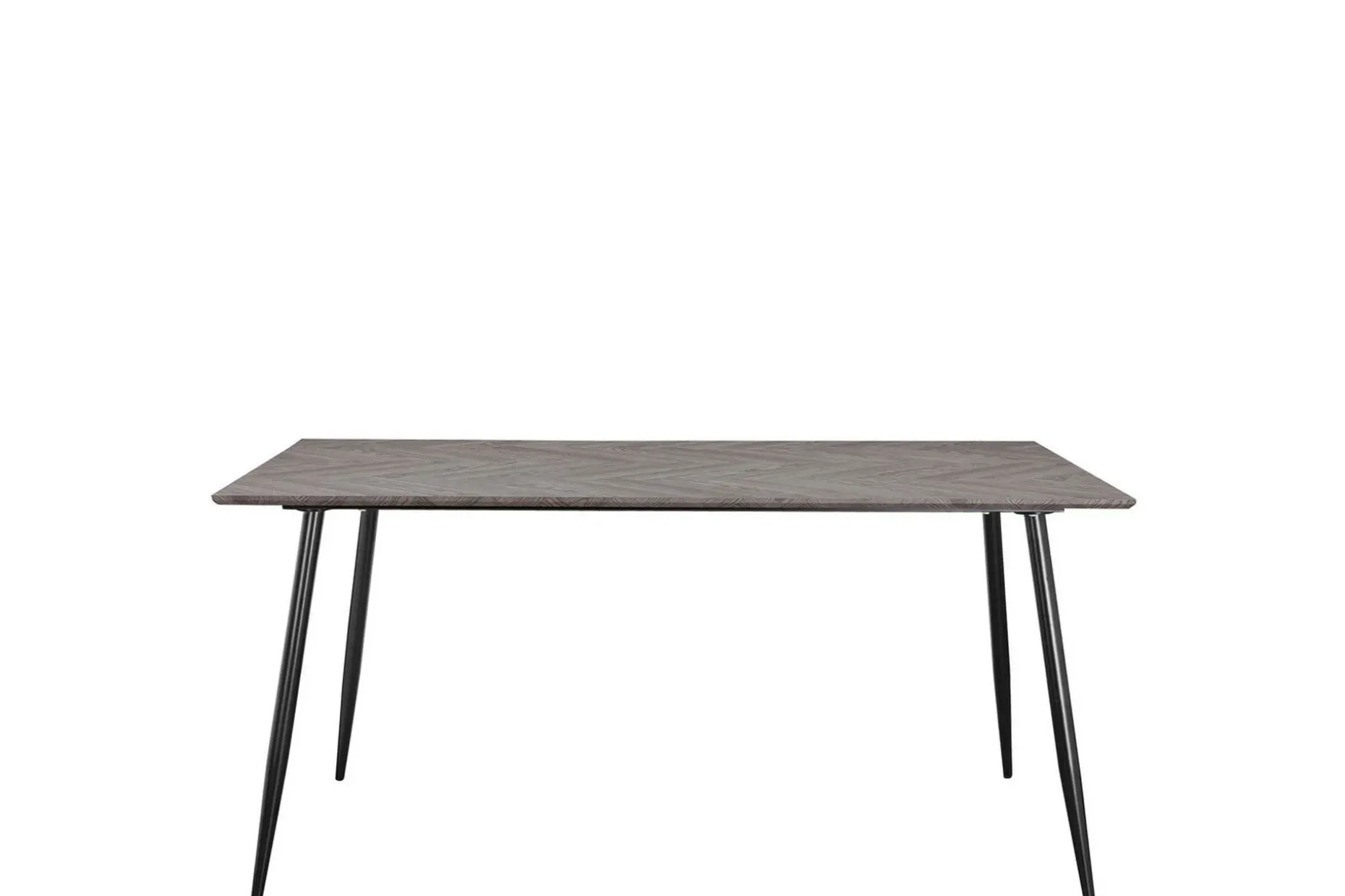 Matbord Monza 160x90x76 cm, Fiskben Viteik/Svart