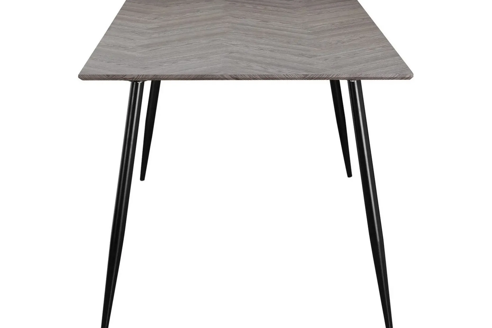 Matbord Monza 160x90x76 cm, Fiskben Viteik/Svart