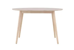 Matbord Peach Flora Dining Table ø120 - Whitewash / Veneer Whitewash