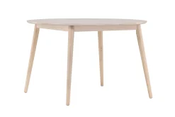 Matbord Peach Flora Dining Table ø120 - Whitewash / Veneer Whitewash