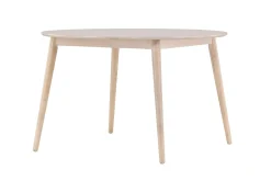 Matbord Peach Flora Dining Table ø120 - Whitewash / Veneer Whitewash