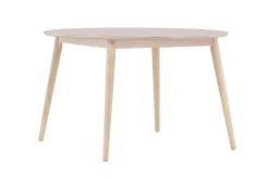 Matbord Peach Flora Dining Table ø120 - Whitewash / Veneer Whitewash