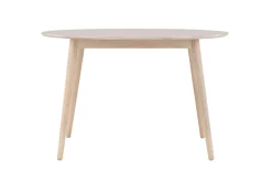 Matbord Peach Flora Dining Table ø120 - Whitewash / Veneer Whitewash