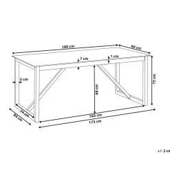 Matbord utomhus Notteri 90x180 cm Betong