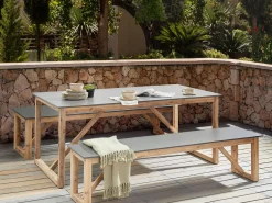 Matbord utomhus Notteri 90x180 cm Betong