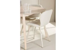 Matgrupp Flora Runt 120 cm Vit med 4st Lilja Stolar