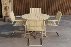 Matgrupp Holmsund 100 cm med 4 Stolar Utomhus