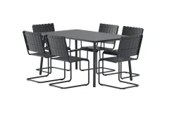 Matgrupp Holmsund med 6 Stolar Utomhus