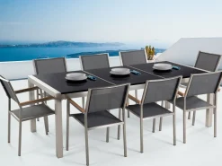 Matgrupp Utomhus Bacoli 220 cm + 8 Utestolar