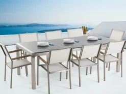 Matgrupp Utomhus Bacoli 220 cm + 8 Utestolar