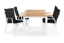Matgrupp Utomhus Las Vegas 152-210x90 + 4 Karmstolar m Dyna