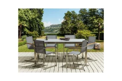 Matsalsset Cosoleto Grå/Silver, 6-Sits