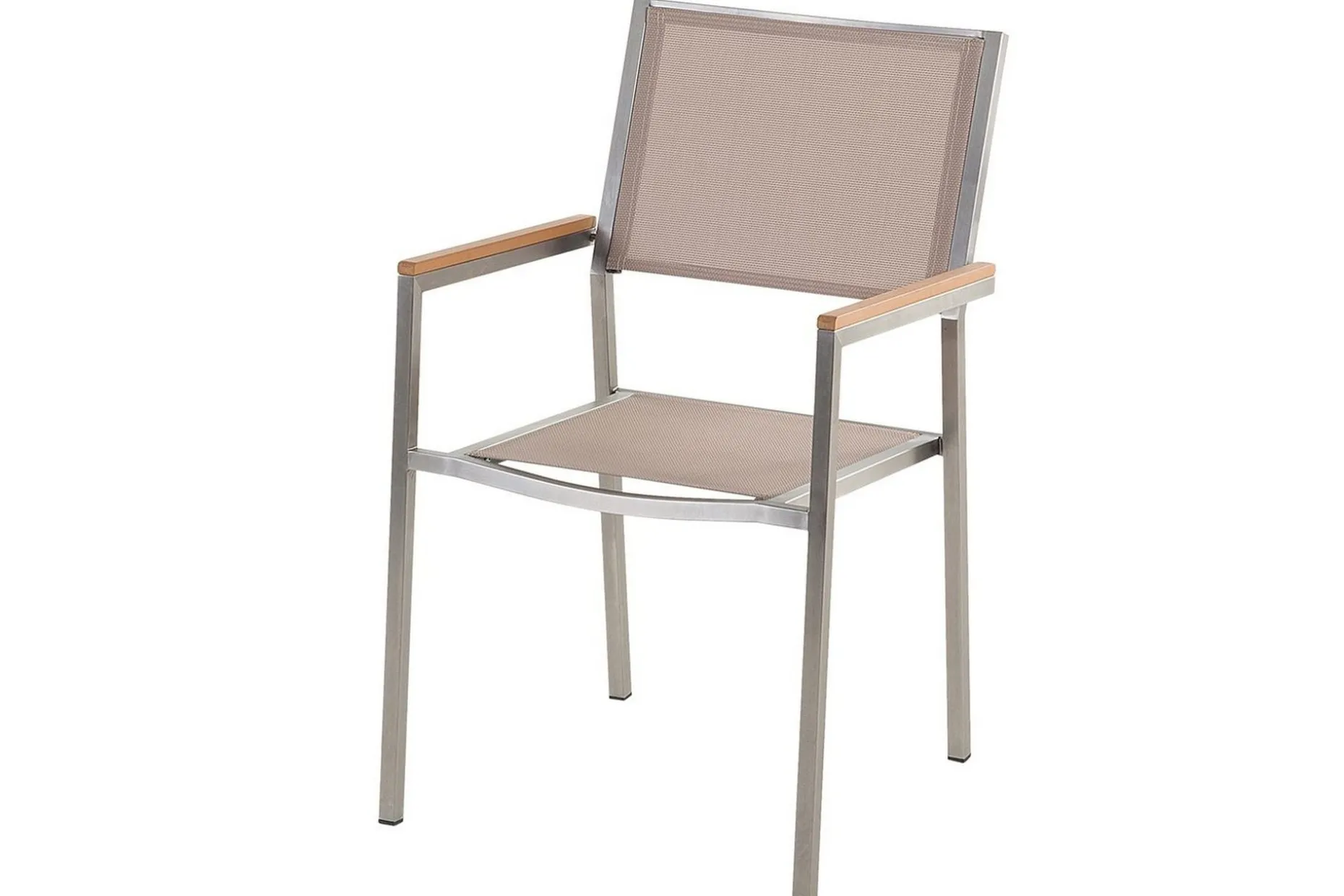 Matsalsset Cosoleto/Grosseto Vit/Beige/Silver, 4-Sits