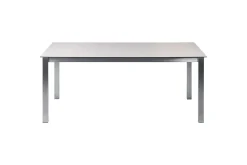 Matsalsset Cosoleto/Grosseto Vit/Beige/Silver, 4-Sits