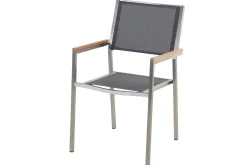 Matsalsset Cosoleto/Grosseto Grå/Silver, 6-Sits