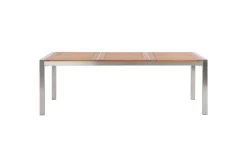 Matsalsset Grosseto Ljus trä/beige/silver, 8-Sits