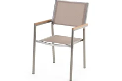 Matsalsset Grosseto Ljus trä/beige/silver, 8-Sits