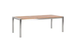 Matsalsset Grosseto Ljus trä/beige/silver, 8-Sits