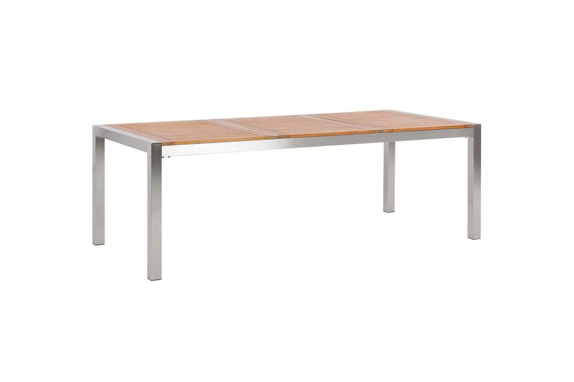 Matsalsset Grosseto Ljus trä/beige/silver, 8-Sits