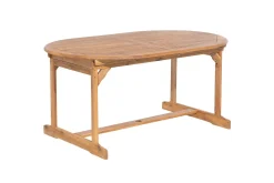Matsalsset Maui med parasoll 8-sits Ljus trä/beige