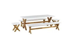 Matsalsset Olbia med bänkar 8-Sits