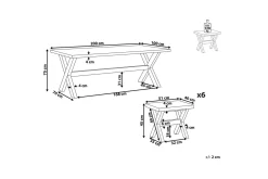 Matsalsset Olbia 6-Sits