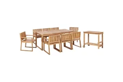 Matsalsset Sassari II med vagn 8-Sits