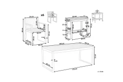 Matsalsset Sassari II med vagn 6-Sits