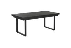 Matsalsset Valcanetto/Taviano Svart/grått/ljust trä, 6-Sits