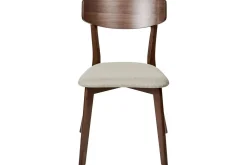Matsalsstol Hope set om 2 Mörk Trä-Beige