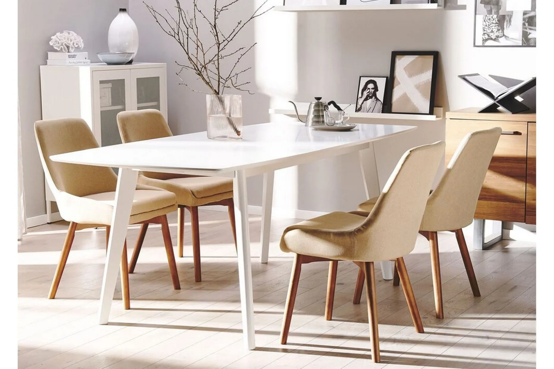 Matstol 2 st beige MELFORT