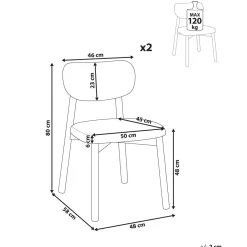 Matstol Mills 2-pack