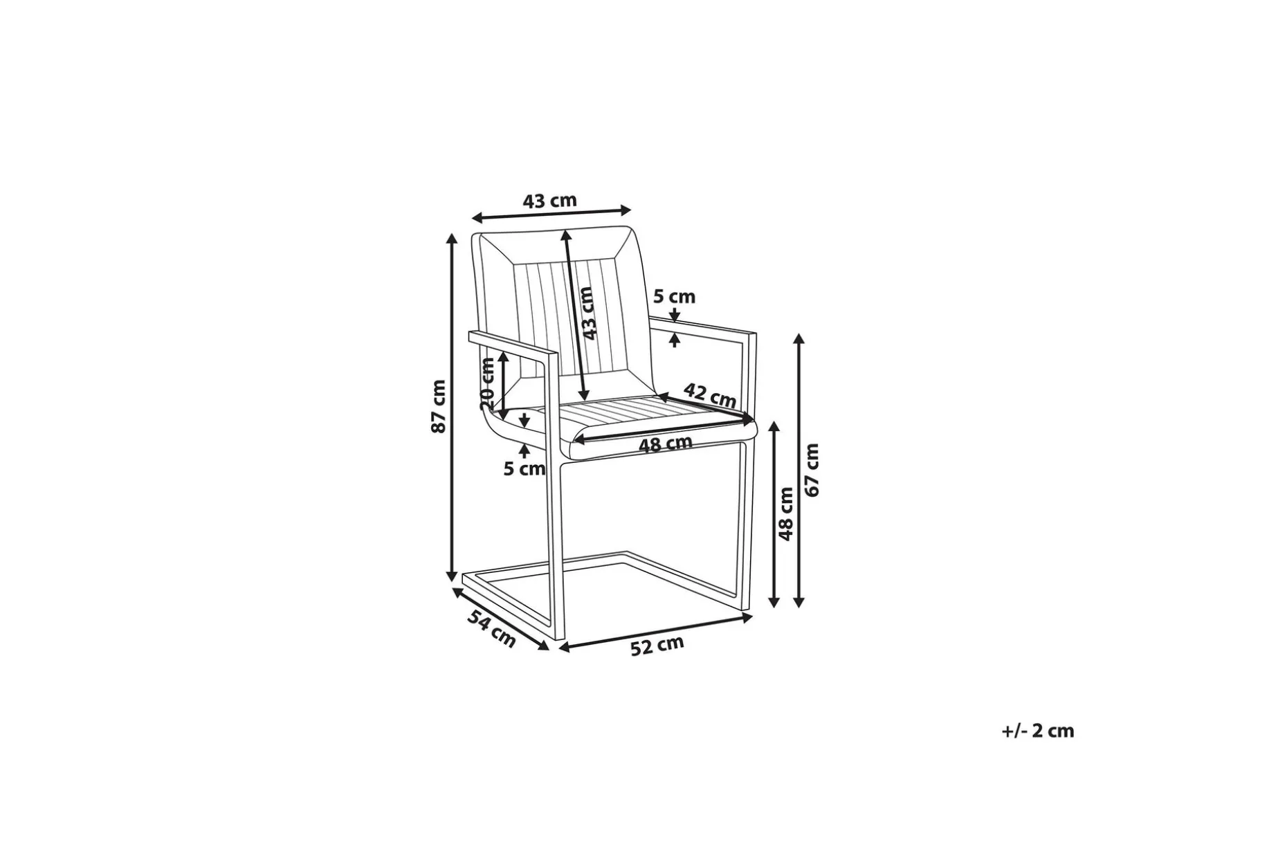 Matstol Polinago 2-pack
