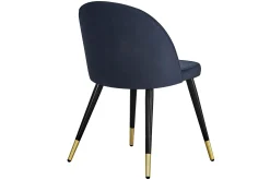 Matstol utan armstöd Concept 55 Valeri Matstol Sammet Black/Brass