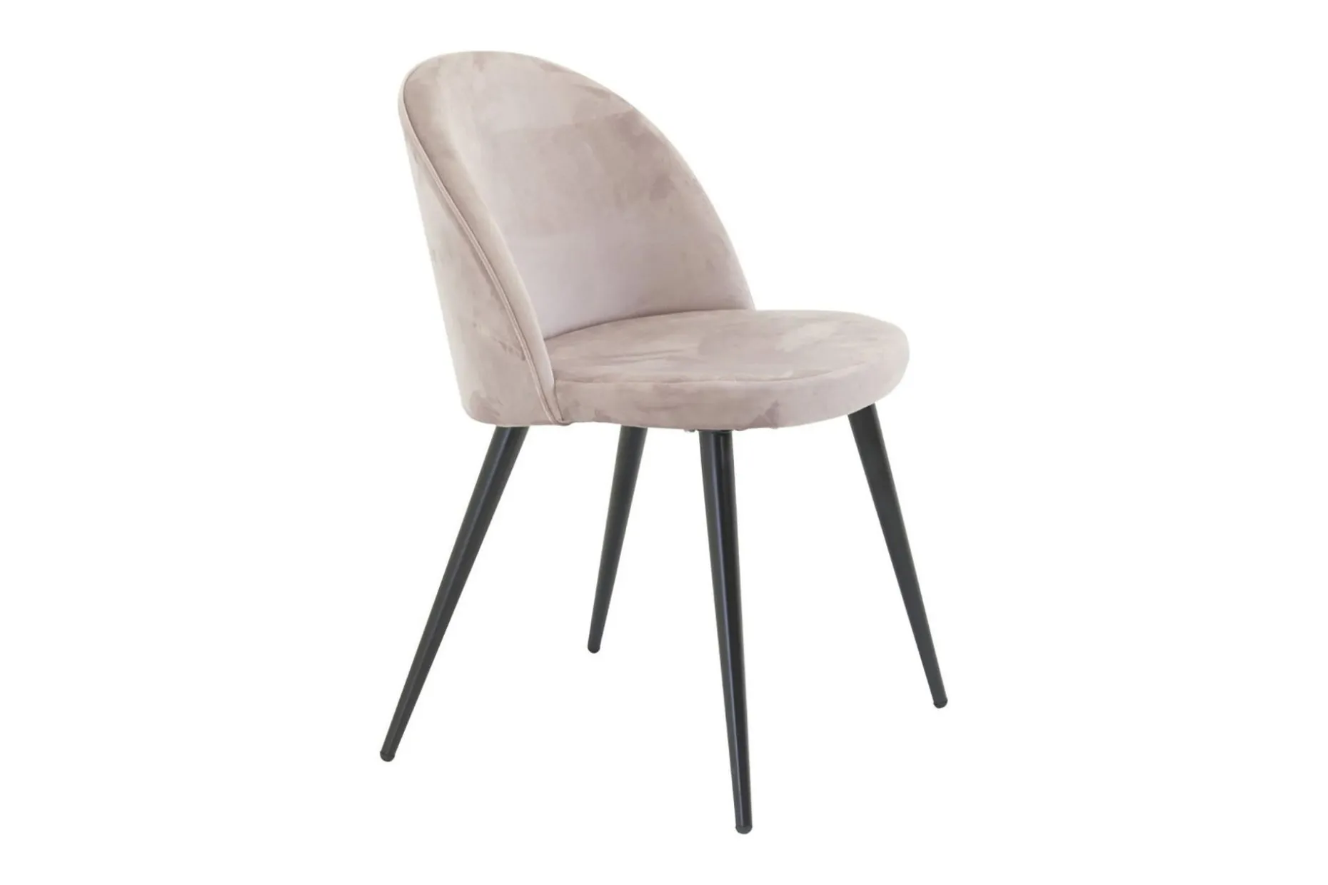 Matstol utan armstöd Venture Home Velvet Köksstol Sammet Pink