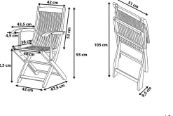 Maui Trädgårdsmöbelset Med Utebord+8 Utestolar
