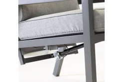 Möbelset Casper Utebord Utesoffa Och 2 Utestolar Mörkgrå