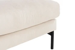 Menard 4-sits Vänstervänd L-formad Schäslongsoffa + Fotpall i Manchester