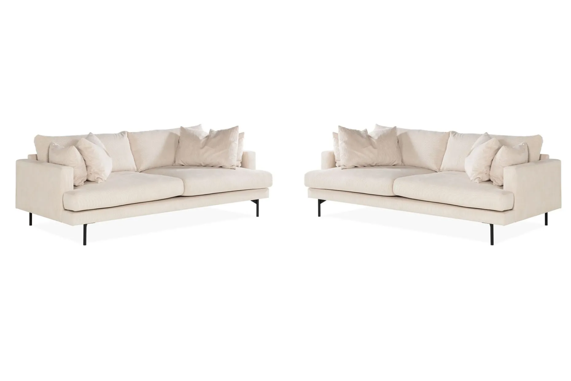 Menard Soffgrupp 4-sits + 4-sits Manchestersoffa