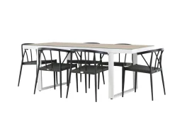 Merlo Matgrupp Utomhus + 6 Utestolar