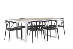 Merlo Matgrupp Utomhus + 6 Utestolar