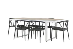 Merlo Matgrupp Utomhus + 6 Utestolar