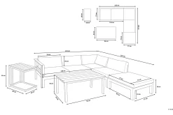 Messina Loungegrupp Utomhus 147 cm
